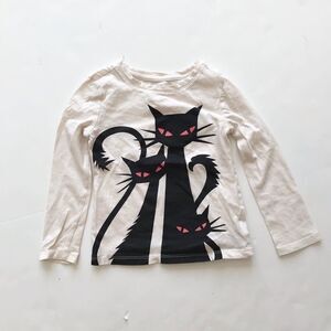 Gapkids cat print long sleeve top VGUC XS(4-5T)